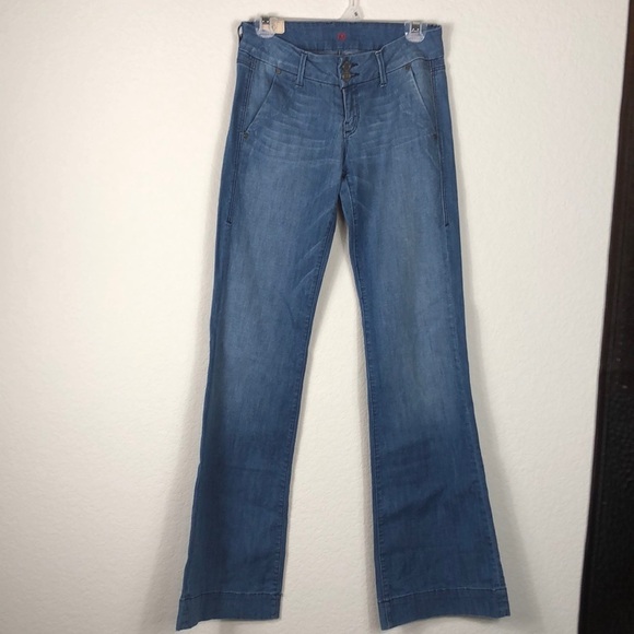 Sinclair flair jean high waisted retro western hippie bohemian festival casual - Picture 1 of 3